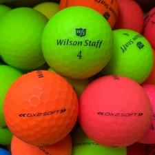 25 Wilson Staff DX2 Soft Matt Bunt AAAA Lakeballs Top-Qualité Matte DX 2 Balles