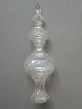 Poignard hexagonal en verre pour lustre d'église , XVIIIème ou XIXème siècle