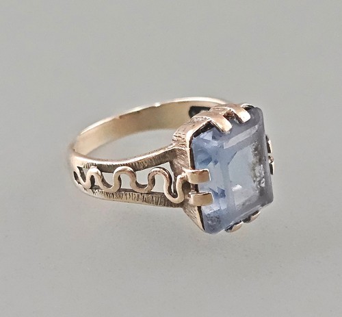 Anneau opale bleue 333 - anneau,