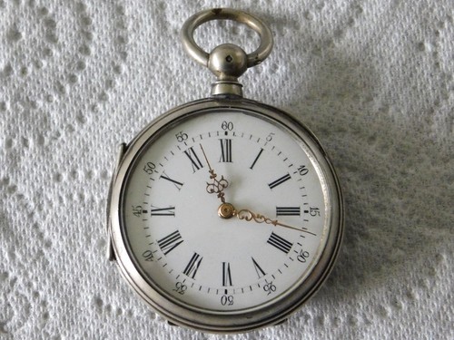Montre gousset argent homme - montre,