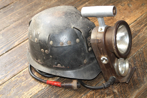 Casque mineur année 50 - casque,