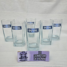 Lot de 6 verres PASTIS DUVAL - Bar - Bistrot - Vintage - Collection