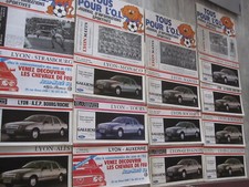 Programmes Olympique Lyonnais "Tous pour l'OL" des années 1982 à 1986