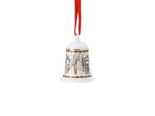 2021 Cloche de Noël en Porcelaine Dons de Noël 7 cm Multicolore