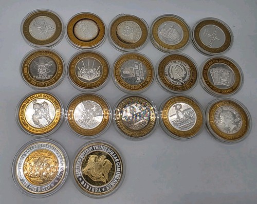 Lot jeton argent casino silver