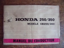 HONDA CB 250 350 1968 manuel du conducteur 1972