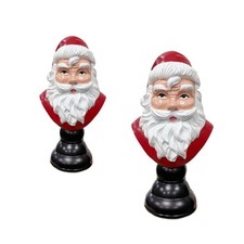 Statue de Père Noël - Cadeau de Noël - Décoration pour vitrine, meuble ou