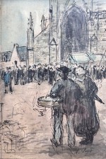 Aquarelle bretonne-artiste à
