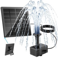 Fontaine Solaire Extérieur, 2024 Upgraded Flottante Pompe Bassin Solaire, Fon...