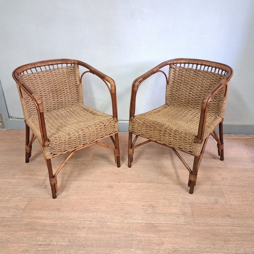 Rare paire fauteuils en - paire,