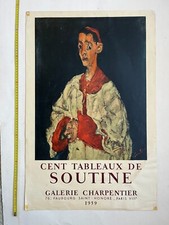 Chaim Soutine Galerie Charpentier Paris 1959 France lithograph vintage poster