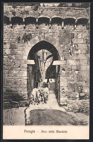 Carte postale pérouse arco - carte, pérouse,