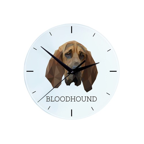 Chien saint hubert horloge - chien,