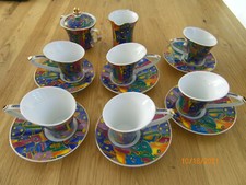 Service six tasses, soucoupes
