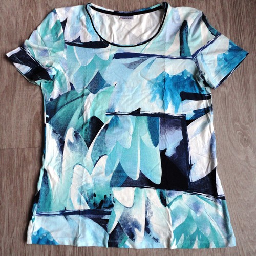 Shirt imprimé bleu blanc - t-shirt,