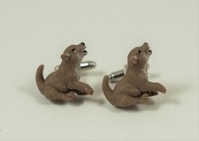 Loup Chiot Ou Boutons Manchette Forêt Woodland Chasse Faune Nature Animal Chien