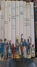  lot des 10 livres "Les uniformes du premier empire"  collection du Cdt BUCQUOY 