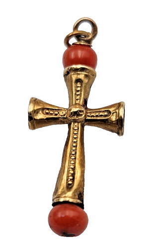 Ancien pendentif croix et - croix,