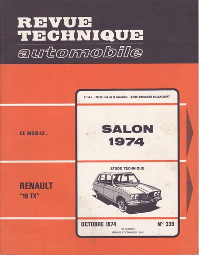 Revue technique automobile - revue, n°