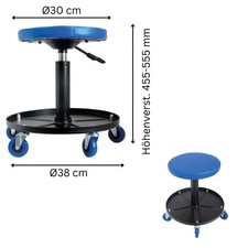 Chaise d'atelier réglable en