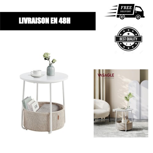 Table basse ronde avec