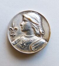 Coulant passant pendentif  Jeanne d'Arc bijou ancien vers 1900
