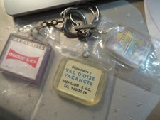 Lot 3 porte clé caravanne caravelair digue visiomatic vintage vieux collection