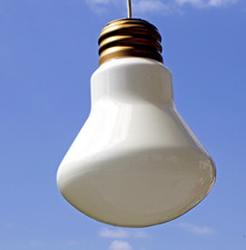 Suspension AMPOULE en opaline années 70's dlg INGO MAURER Déco Vintage Design