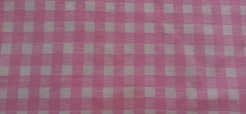 Coupon tissu carreaux rose - coupon,