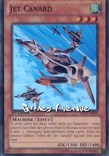 Carte jet canard - !,