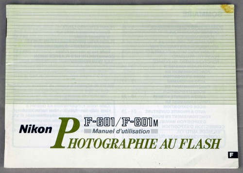 Nikon 601 manuel - f-601,
