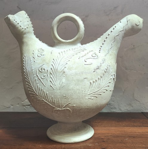 Ancienne gargoulette poule - ancienne,