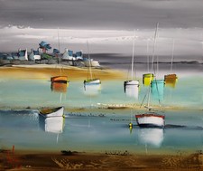 Oeuvre originale en Direct de l'atelier d'artiste Douchez Tableau sur toile