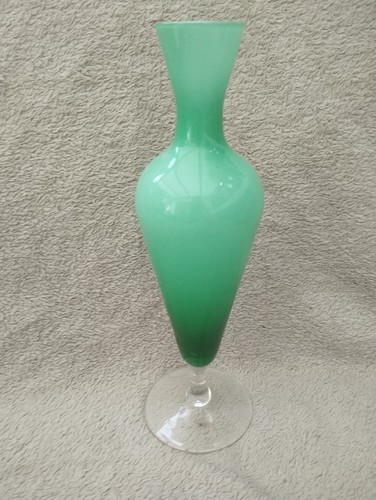 Vase verre opaline vintage - vase,