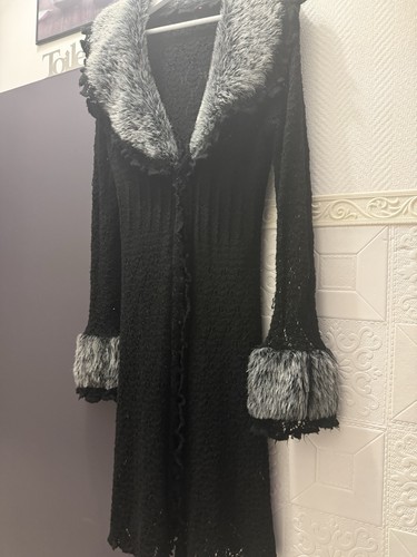 Cardigan femme long noir - , 100%