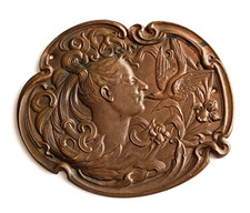 Plaquette medaille uniface Art