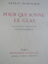 Pour qui sonne le glas  /