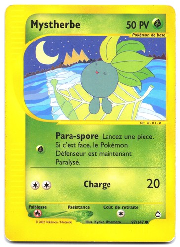 Carte pokémon mystherbe - pokémon,