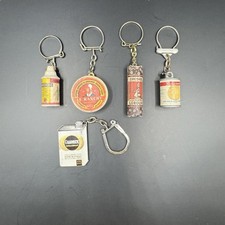Lot de cinq ancien porte-clés / Le Ranchy / Chicorée Leroux / Graphoïl