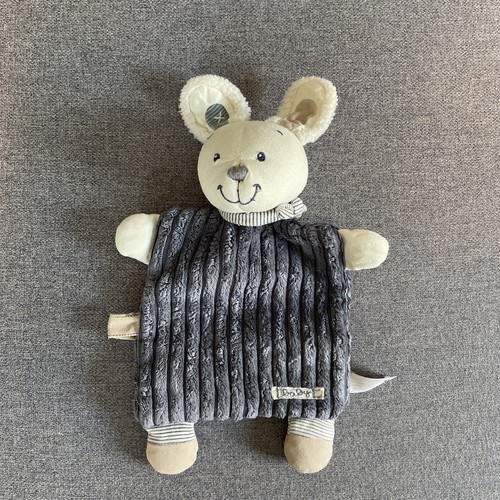 Doudou plat lapin baby - baby, bleu