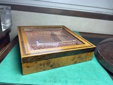 Coffret À Bijoux Ancien Art Déco Ronce De Citronnier 