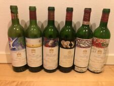 Lot de 6 bouteilles vides Château Mouton Rothschild authentiques du Japon