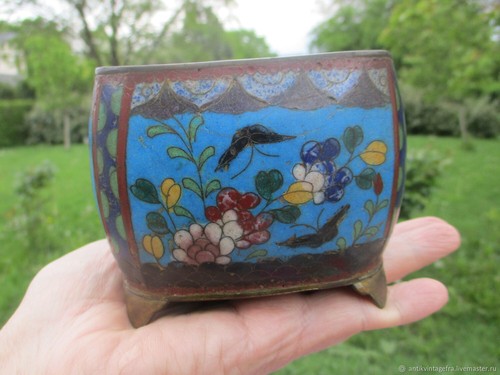 Cache pot ancien - , cloisonné