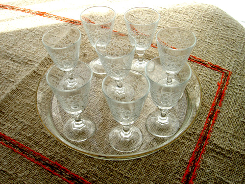 Service ancien liqueur sur - liqueur,