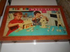 Ancien jeu de construction MAGI BLOC 602 Garnier Cornil années 60