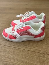 Baskets blanches et roses avec paillettes pointure 38 jamais portées