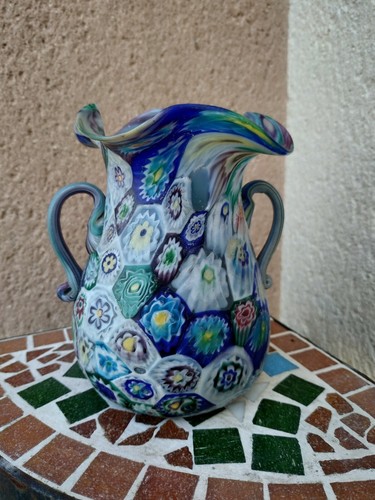 Vase murano millefiori par - vase,