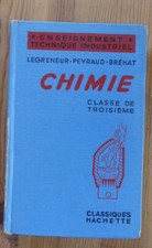 Livre scolaire ancien CHIMIE