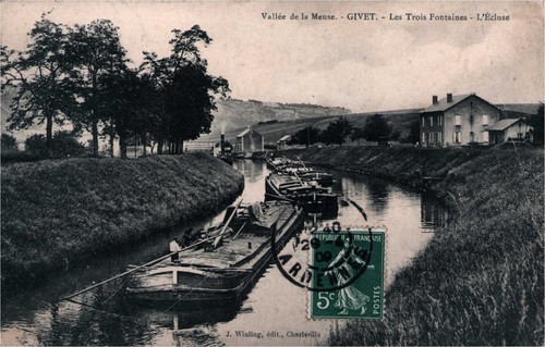 Cpa givet vallée de la - cpa,