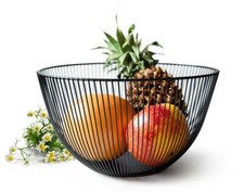 Panier de Fruits Ø24 , 5cm Coupe en Métal Métallique Coquille Corbeille à Pain